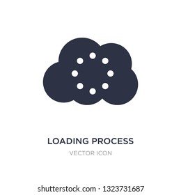 loading process icon on white background. Simple element illustration from UI concept. loading process sign icon symbol design.