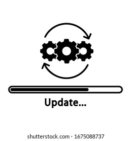 	
Loading Process. Update System Icon. Concept Of Upgrade Application Progress Icon For Graphic And Web Design. Upgrade Update System Icon.