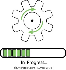 Loading process. Update system icon. Concept of upgrade application progress icon for graphic and web design. Upgrade Update system icon.