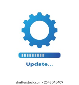 Proceso de carga. Icono del sistema del Actualizar. Concepto de icono de progreso de aplicación Mejorar para gráfico y Diseño web. Icono del sistema del Actualizar Mejorar.
