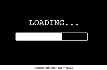 Loading Progress Bar Black Scale Stock Vector (Royalty Free) 1817441333 ...