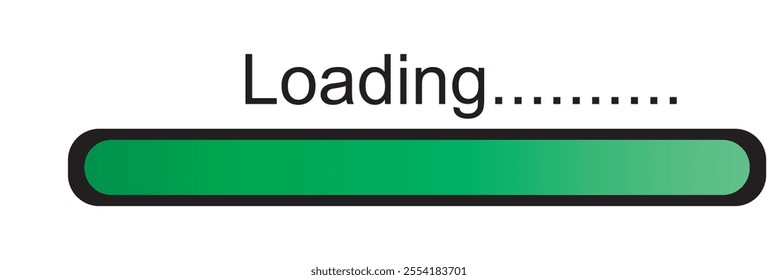 Loading progress bar. Black scale. 333