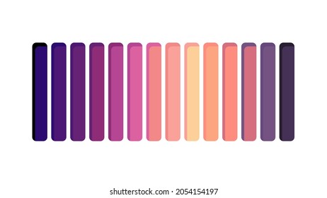 Loading or progress bar with gradient scale
