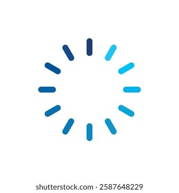 Loading Progress Bar Icon Vector Template