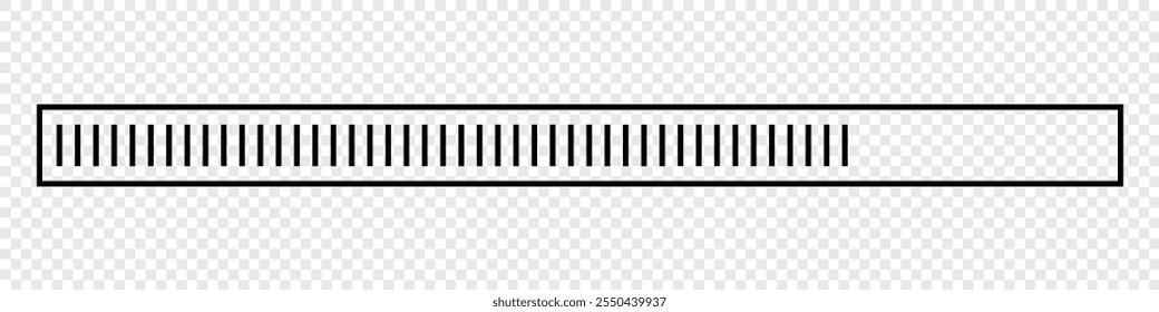 Loading progress bar. Simple loading bar. Progress bar. Data loading bar. Vector illustration