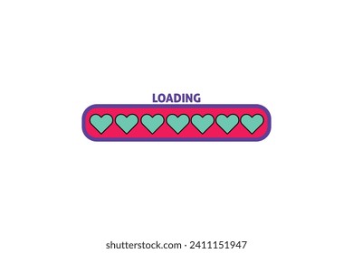Loading Progress Bar Sticker Design 