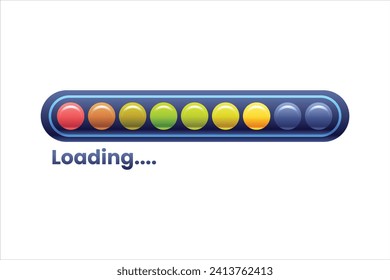 Loading Progress Bar Sticker Design