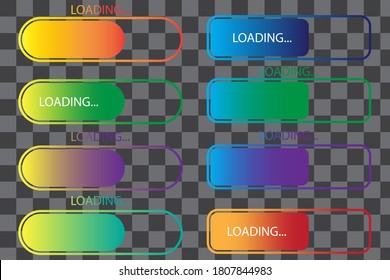 Loading progress. Bar string. Digital download symbol. Bootloader indicator. Vector illustration.