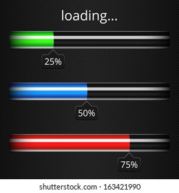 Loading progress bars template