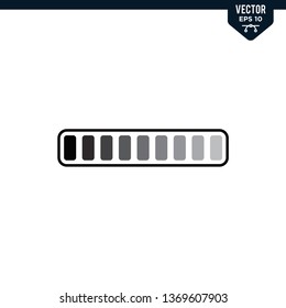 Loading Progress icon collection in glyph style, solid color vector