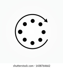 loading and refresh outline single icon for web and app