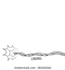 Loading safety fuse.Vector Illustration