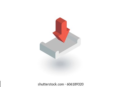 loading shipment isometric flat icon. 3d vector colorful illustration. Pictogram isolated on white background