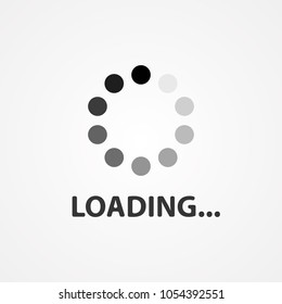 Loading sign icon