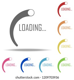 loading sign icon. Elements of Loader in multi color style icons. Simple icon for websites, web design, mobile app, info graphics