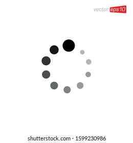 Loading Sign Icon Vector Template