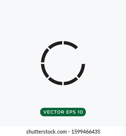 loading sign icon vector template design concept