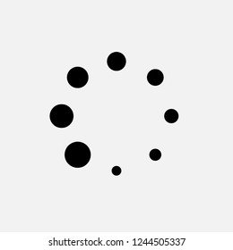 Loading Sign On White Background