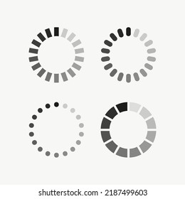 Das Symbol wird beim Laden der Zeichen gesetzt. Laden, laden, verarbeiten, arbeiten, beschäftigen, warten, warten, warten, warten, Gerät, Computer, Telefon, Cursor. Technologiekonzept. Vektorsymbol für Business und Werbung.