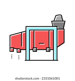 loading stone machine color icon vector. loading stone machine sign. isolated symbol illustration