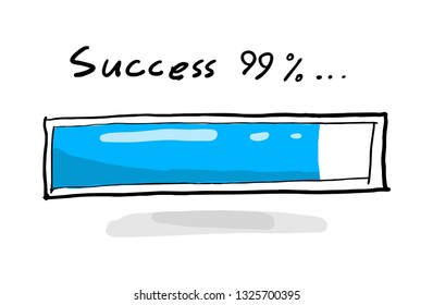 loading success hand drawn