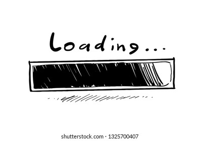 loading success hand drawn