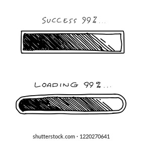 loading success sketch