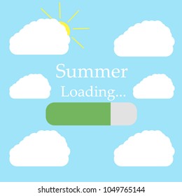 loading summer. vector