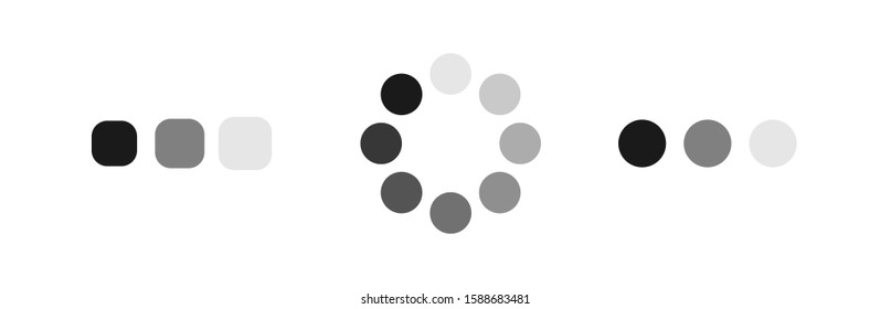 Loading symbol in modern style on light background. Vector loading icon. Modern bright color. Color simple design. Modern vector style. Logo design. Business circle.