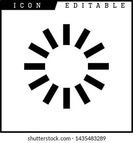 loading time icon isolated sign symbol vector illustration - vector 