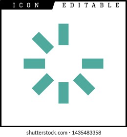 loading time icon isolated sign symbol vector illustration - vector 