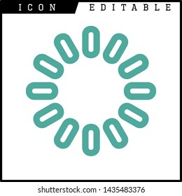 loading time icon isolated sign symbol vector illustration - vector 