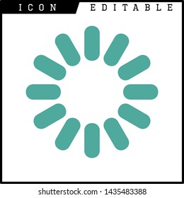 loading time icon isolated sign symbol vector illustration - vector 