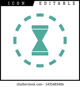 loading time icon isolated sign symbol vector illustration - vector 