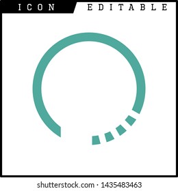 loading time icon isolated sign symbol vector illustration - vector 
