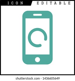loading time icon isolated sign symbol vector illustration - vector 