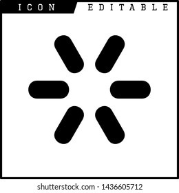 loading time icon isolated sign symbol vector illustration - vector 