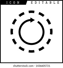loading time icon isolated sign symbol vector illustration - vector 
