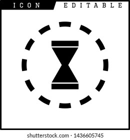 loading time icon isolated sign symbol vector illustration - vector 