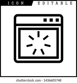 loading time icon isolated sign symbol vector illustration - vector 