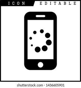 loading time icon isolated sign symbol vector illustration - vector 