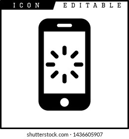 loading time icon isolated sign symbol vector illustration - vector 