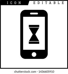 loading time icon isolated sign symbol vector illustration - vector 