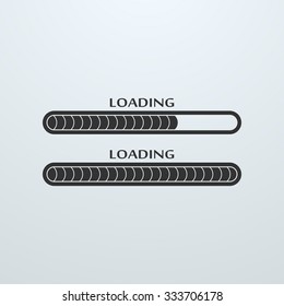 Loading, uploading, downloading status bar icon.