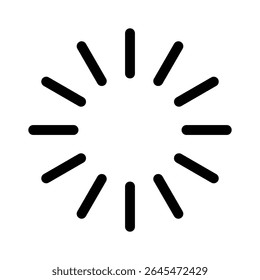  carregando ou carregando símbolo de ilustração de vetor de ícone. 