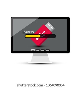Loading USB Decice Icon on Computer Display