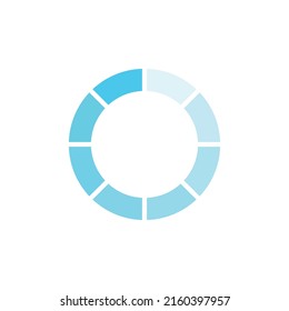 Loading Vector Blue Icon On White Stock Vector (Royalty Free ...