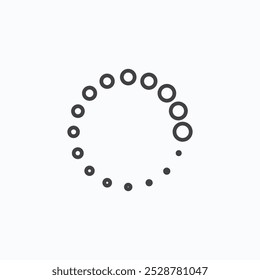 Loading vector flat icon set.eps