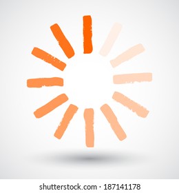 Loading Vector Grunge Icon