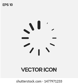 Loading vector icon illustration. Creative loading symbol icon. Ui/Ux. Premium quality.